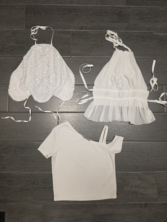 SHEIN Tops - SHEIN 3 TOP BUNDLE White • Office to Night Out • Bachelorette & Bride Approved!!